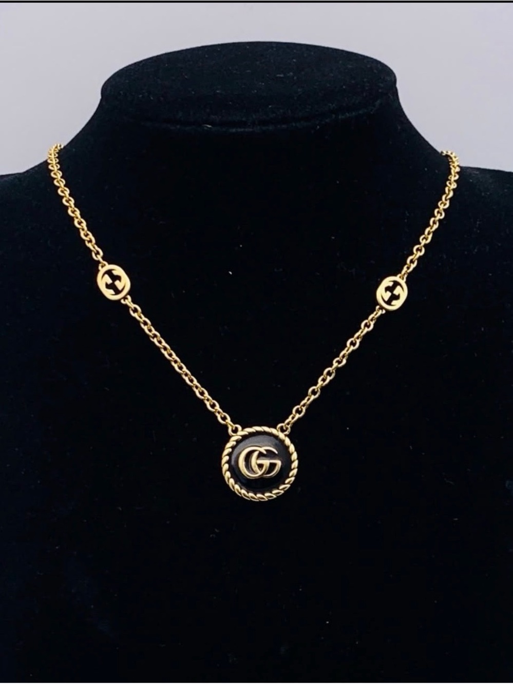 Gold-Tone Double G Pendant Necklace - Women's Jewelry